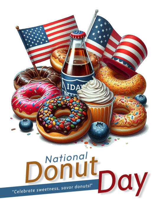 National donut day Template PosterMyWall