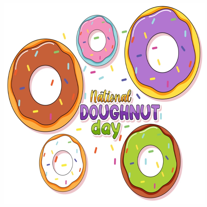 National donut day flyer Template PosterMyWall