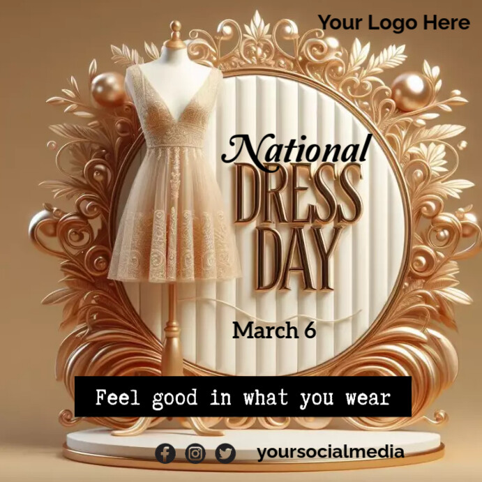 National Dress Day Poster Template | PosterMyWall