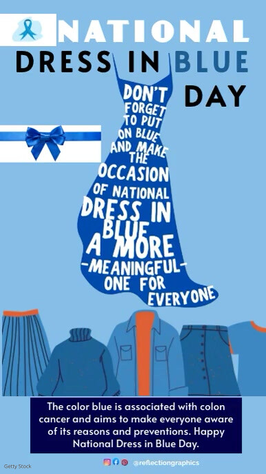 National Dress in Blue Day Template | PosterMyWall National Dress in Blue Day Template | PosterMyWall