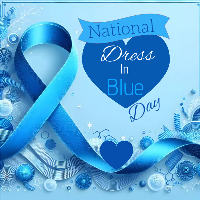 National Dress In Blue Day Template | PosterMyWall National Dress In Blue Day Template | PosterMyWall