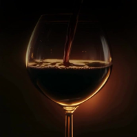 Черный National Drink Wine Day Instagram Post Template