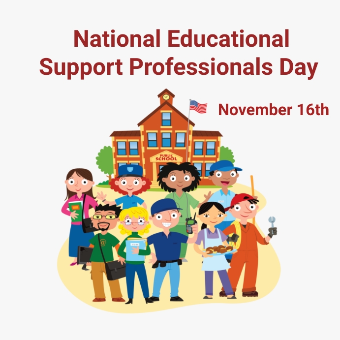 Educational Support Background national educational support professionals Template | PosterMyWall