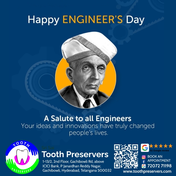 National engineer’s day, Engineers day, Instagram Post template