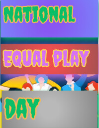 National equaly play day Flyer (US Letter) template