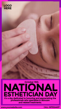 National Esthetician Day Design template