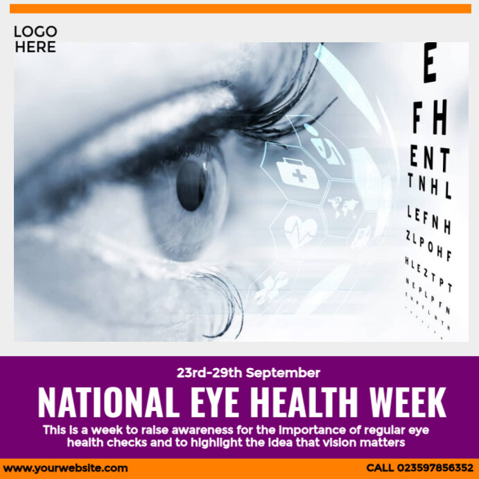 National Eye Health Week Template | PosterMyWall