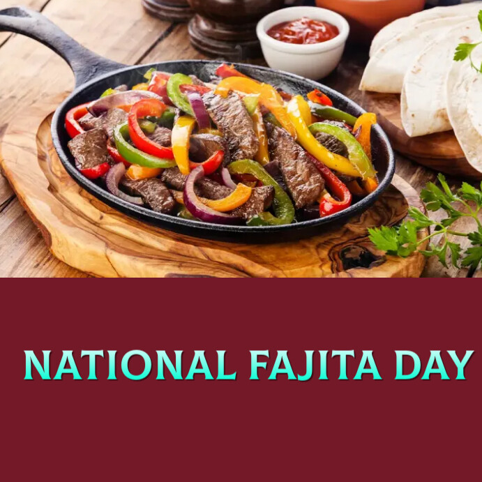 national fajita day Instagram Post template