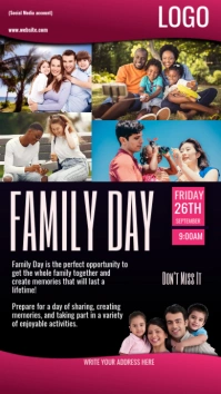 international family day instagram story template