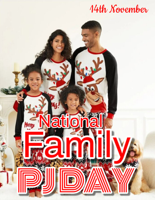 National family pj day Template | PosterMyWall