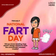 National Fart Day Publicación de Instagram template