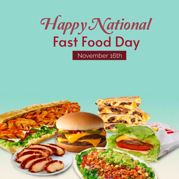 Plantilla De National Fast Food Day PosterMyWall plantilla-de-national-fast-food-day-postermywall