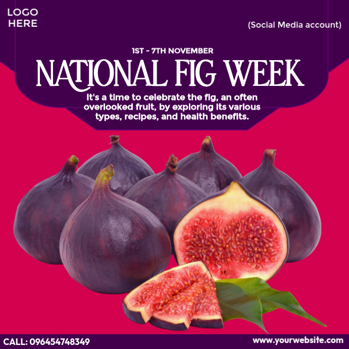 Plantilla de National Fig Week Design | PosterMyWall