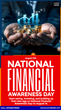 National Financial Awareness Day Design Instagram Story template