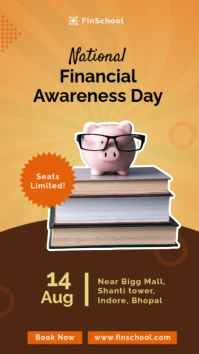 National financial day poster template Instagram Story