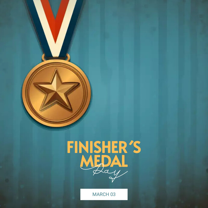 National Finisher´s Medal Day Template Instagram Post