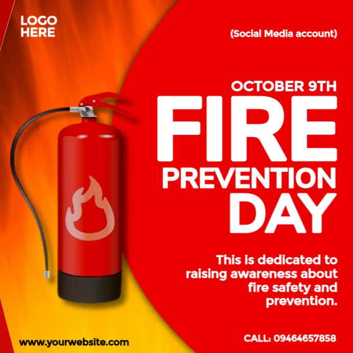 National fire prevention day Template | PosterMyWall