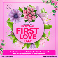 National First Love Day Instagram Plasing template