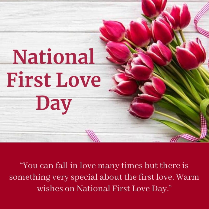 national first love day Instagram Post template