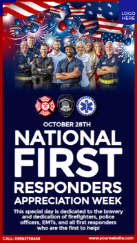 National First Responders Appreciation Week Instagram Story template