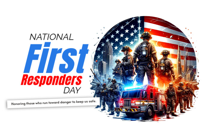 National first responders day Template | PosterMyWall