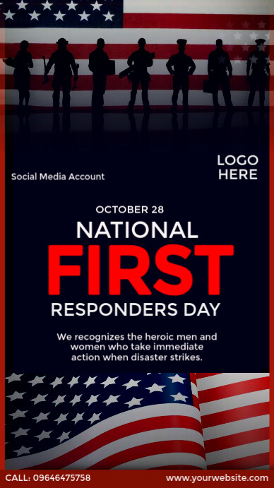 Modèle National First Responders Day Instagram Story | PosterMyWall