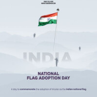 National Flag Adoption Day Instagram Post template