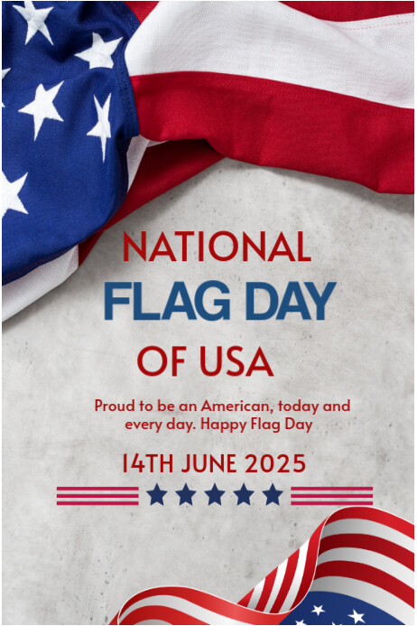 National flag Day template 2025 Iphosta