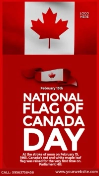 National Flag of Canada Day Video Indaba yaku-Instagram template