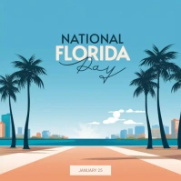National Florida Day Instagram-bericht template