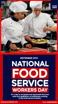 Пурпурный National Food Service Workers Day Indaba yaku-Instagram Template