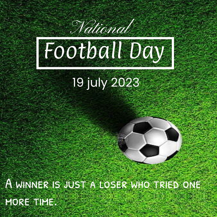 National football day instagram post template