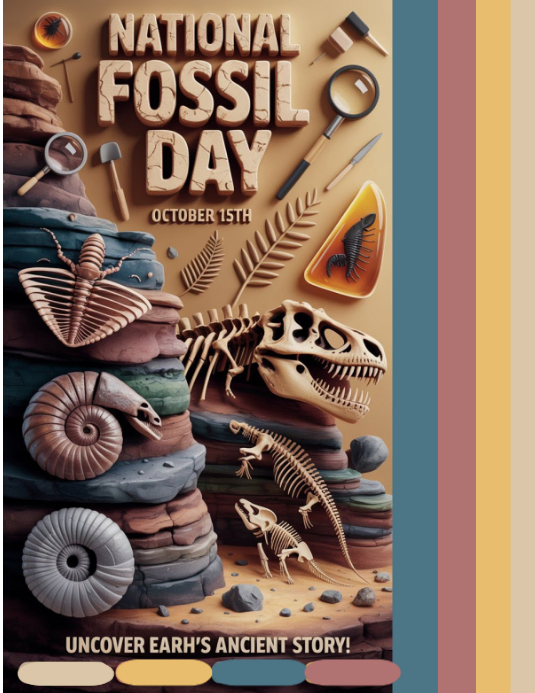 National Fossil Day Flyer (US Letter) template