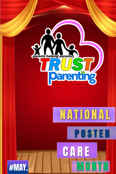 National foster Care day Poster template