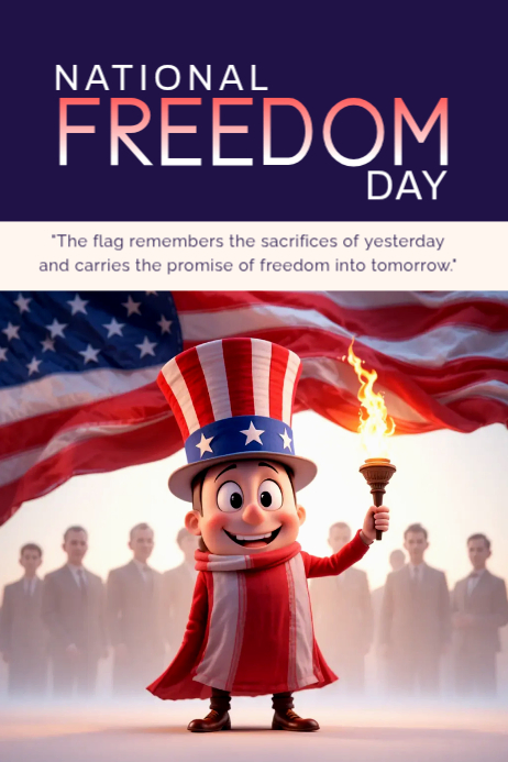 National Freedom Day Posters Template | PosterMyWall