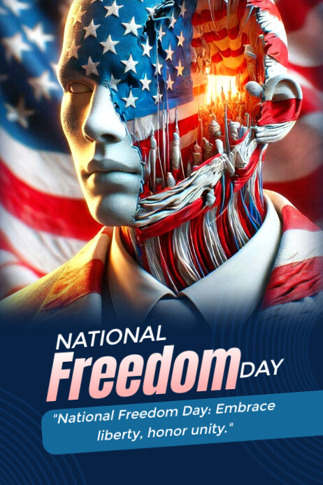 National Freedom day Template | PosterMyWall