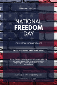 National Freedom Day Flyer Design Template | PosterMyWall