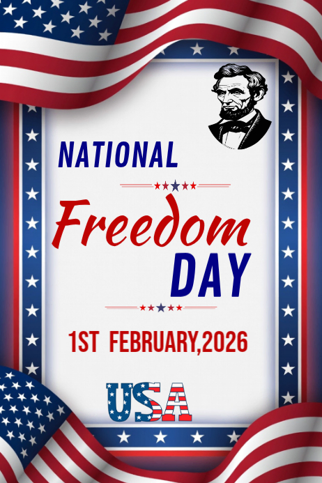 National Freedom Day Template 2026 | PosterMyWall