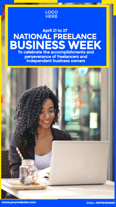 National Freelance Business Week História do Instagram template