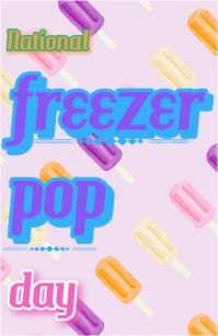 National freezer pop day Tabloid template