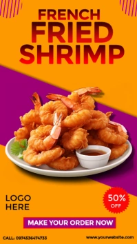 National Shrimp Day Instagram Story template