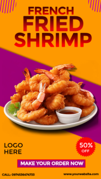 National Shrimp Day Instagram Story template