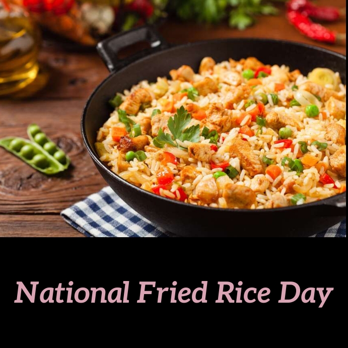 national fried rice day Template | PosterMyWall