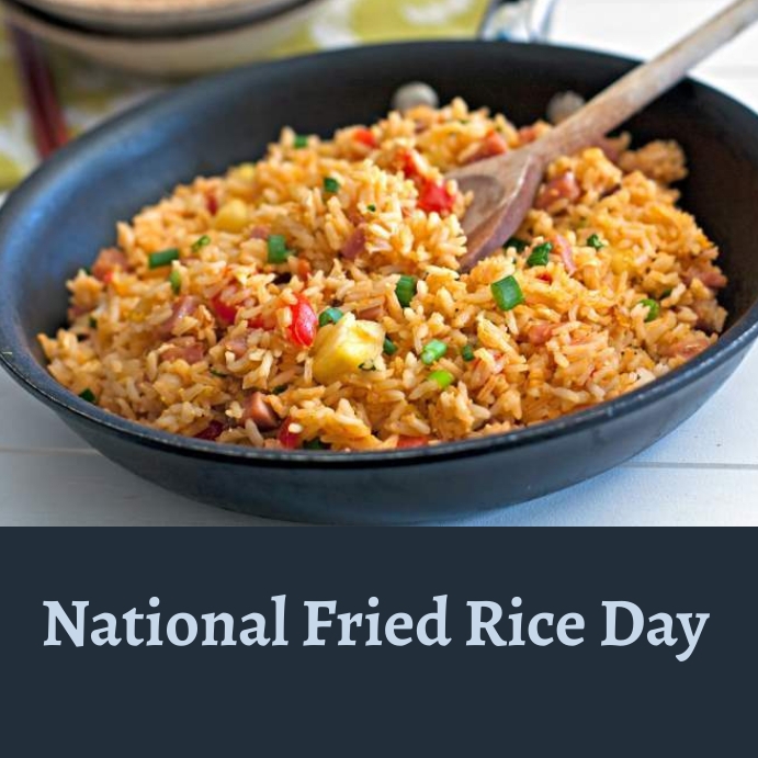 national fried rice day Template | PosterMyWall