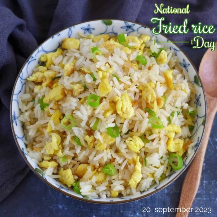 National fried rice day instagram post Template | PosterMyWall