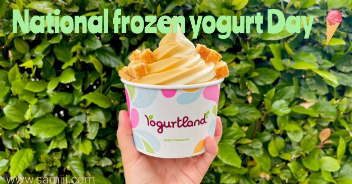 National frozen yogurt day Imagem partilhada do Facebook template