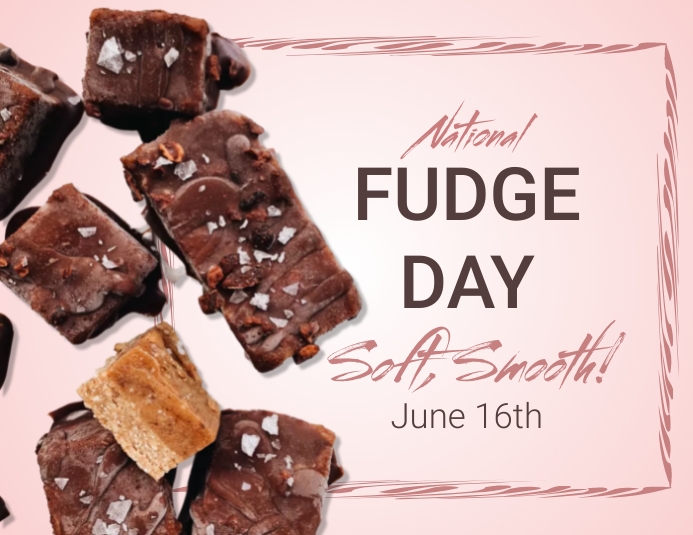 Fudge R Us Text Plantilla de National Fudge Day | PosterMyWall