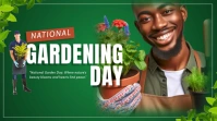 National gardening day YouTube Thumbnail template