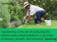 National gardening day video Yard Sign template