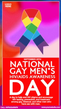 National Gay Men’s HIV/AIDS Awareness Day Ad Instagram Story template